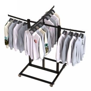 Three Way Movable Garment Display Rack